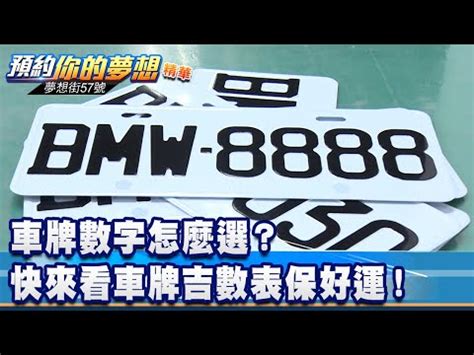 吉祥數字車牌|「81數理車牌號碼吉凶查詢表」，看看你的「車牌數字」是福還是禍